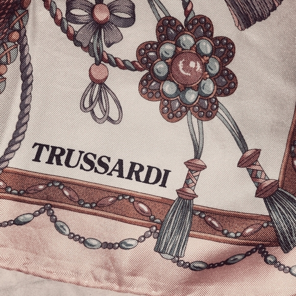 Trussardi Silk Scarf Large Square - Picture 11 of 17
